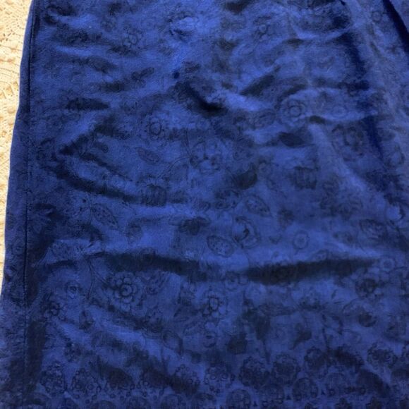 Vintage VTG Y2K xhilaration Dress - Small - Blue Black Floral Cinch Bust Mini - Picture 3 of 10